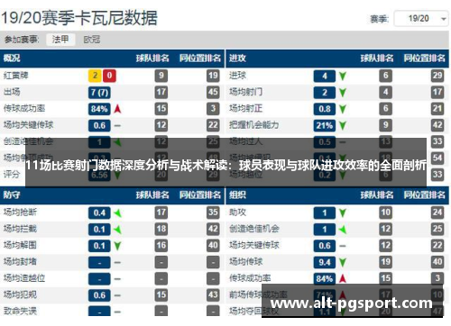 11场比赛射门数据深度分析与战术解读：球员表现与球队进攻效率的全面剖析