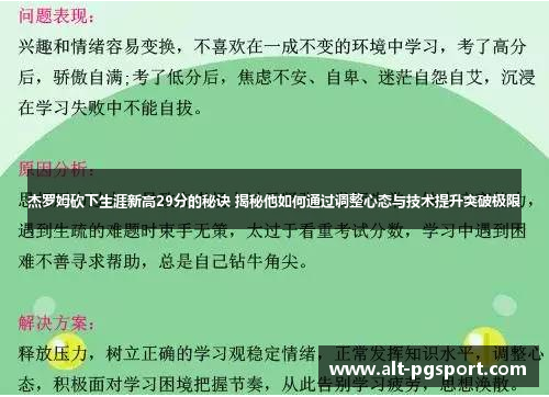 杰罗姆砍下生涯新高29分的秘诀 揭秘他如何通过调整心态与技术提升突破极限