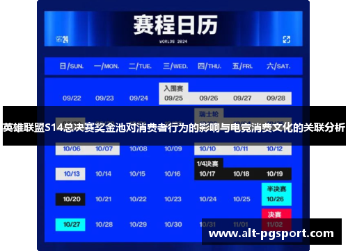 英雄联盟S14总决赛奖金池对消费者行为的影响与电竞消费文化的关联分析